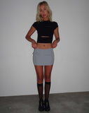 image of Amias Mini Skirt in Tailoring Grey