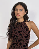 Image of Olivera Top in Brown Garden Floral