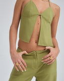 image of MOTEL X OLIVIA NEILL Arun Butterfly Top in Tailoring Seafoam Green