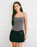 Image of Omaya Tailoring Corset Top in Charcoal
