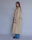 Image of Orcati Double Breasted Trench Coat in Tan