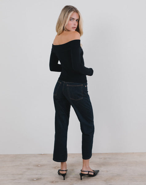 Image of Orianne Top in Knit Black