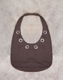 Image of Oru Shoulder Bag in Brown with Eyelets