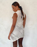 Image of Ottilie Mini Dress in Textured Ivory