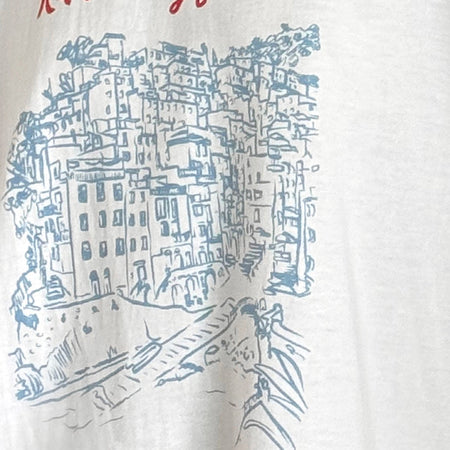 Oversized Basic Tee in Riomaggiore Italy White