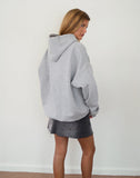 Image of Oversized Hoodie in Grey Marl with I Love 2010's Print