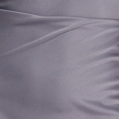 Paiva Mini Slip Dress in Matte Satin Grey Ridge