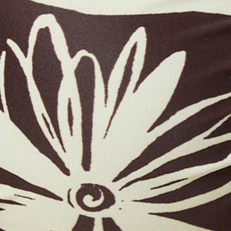 Pali Bikini Top in Brown and Ivory Doodle Swirl