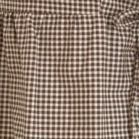 Palsi Tie Side Sleeveless Top in Brown Mini Gingham