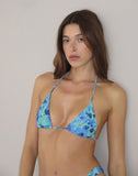 Image of Pami Bikini Top in Blue Flower