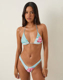 Image of Pami Bikini Top in Hibiscus Wave Blue