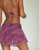 Image of Orla Mini Skirt in Mesh Purple Irregular Polka