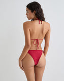 Image of Pami Bikini Top in Red with Studs
