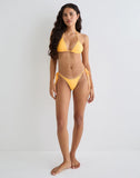 Image of Lentra Bikini Bottom in Light Orange with Studs