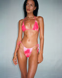 Image of Pami Bikini Top in Pink Watercolour