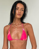 Image of Pami Bikini Top in Pink Watercolour