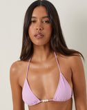 Image of Pami Bikini Top in Lilac with Beads