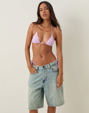 Image of Pami Bikini Top in Lilac with Beads