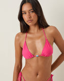 Image of Pami Bikini Top in Pink with Beads