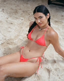 Image of Leyna Bikini Bottom in Scarlet Red