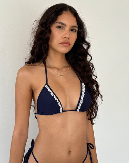 Ricoa Bikini Top in Floral Stripe