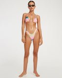 image of Farida Bikini Bottom in Multi Blur Orb Yellow