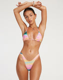 image of Farida Bikini Bottom in Multi Blur Orb Yellow