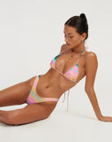 image of Farida Bikini Bottom in Multi Blur Orb Yellow