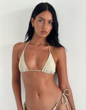 Image of Pami Bikini Top in Nude with Single Bead