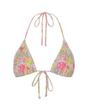 Image of Pamita Bikini Top in Pink Abstract Floral Swim