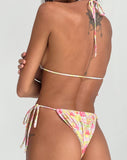 Image of Pamita Bikini Top in Pink Abstract Floral Swim