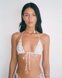 Image of Pamita Bikini Top in Yellow Ditsy Floral