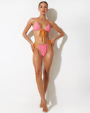 image of Leyna Bikini Bottom in Pink Terry