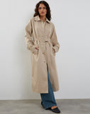 Image of Panala Trench Coat in Sand