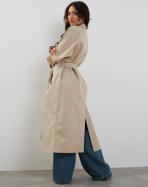 Image of Panala Trench Coat in Sand