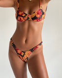 Image of Farida Bikini Bottom in Orchid Sunset