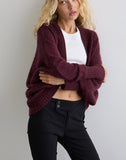 Image of Pasha Shrug Cardigan in Dark Cherry