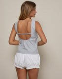 Image of Pasila Top in Mini Gingham Blue and Grey