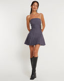 image of Payoda Bandeau Mini Dress in Dark Grey