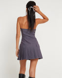 image of Payoda Bandeau Mini Dress in Dark Grey