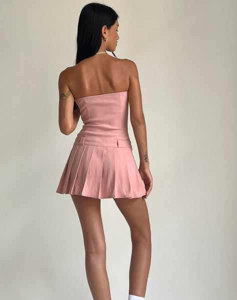 Image of Payoda Bandeau Mini Dress in Pink