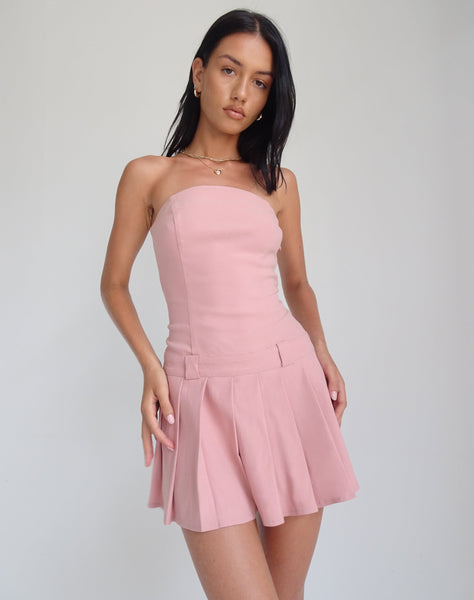 Image of Payoda Bandeau Mini Dress in Pink