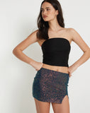 Image of Pelma Mini Skirt in Sequin Opal Shine