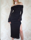 Image of Philippa Maxi Dress in Black Regal Lace