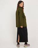 image of Phlox Oversized Shirt in Dark Olive