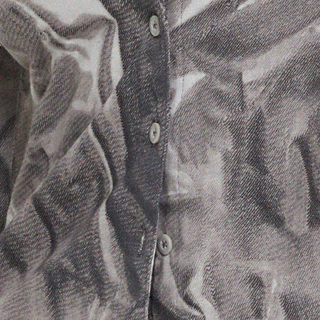 Phole Button Up Shirt in Dystopian Crease Grey