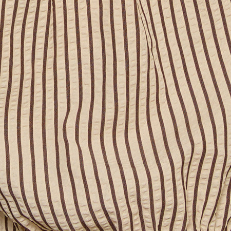 Picu Frill Hem Short in Yellow Stripe