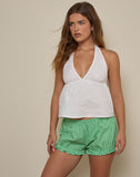 Image of Piculana Short in Mini Gingham Green