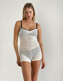 image of Piliya Playsuit in Krisan Lace Ivory