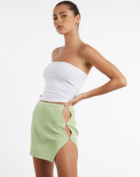 MOTEL X BARBARA Gatik Mini Skirt in Green